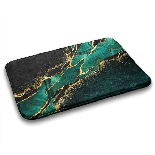 

Коврик для ванной Tulup Buntes Abstraktes, 75x1x75 см, зеленый