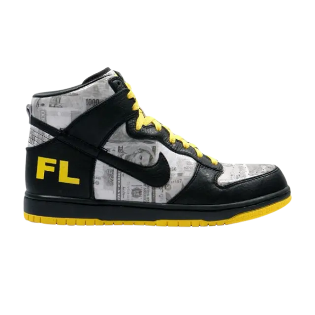 

Кроссовки Nike Dunk Hi Supreme Tz Laf 'Flom', черный