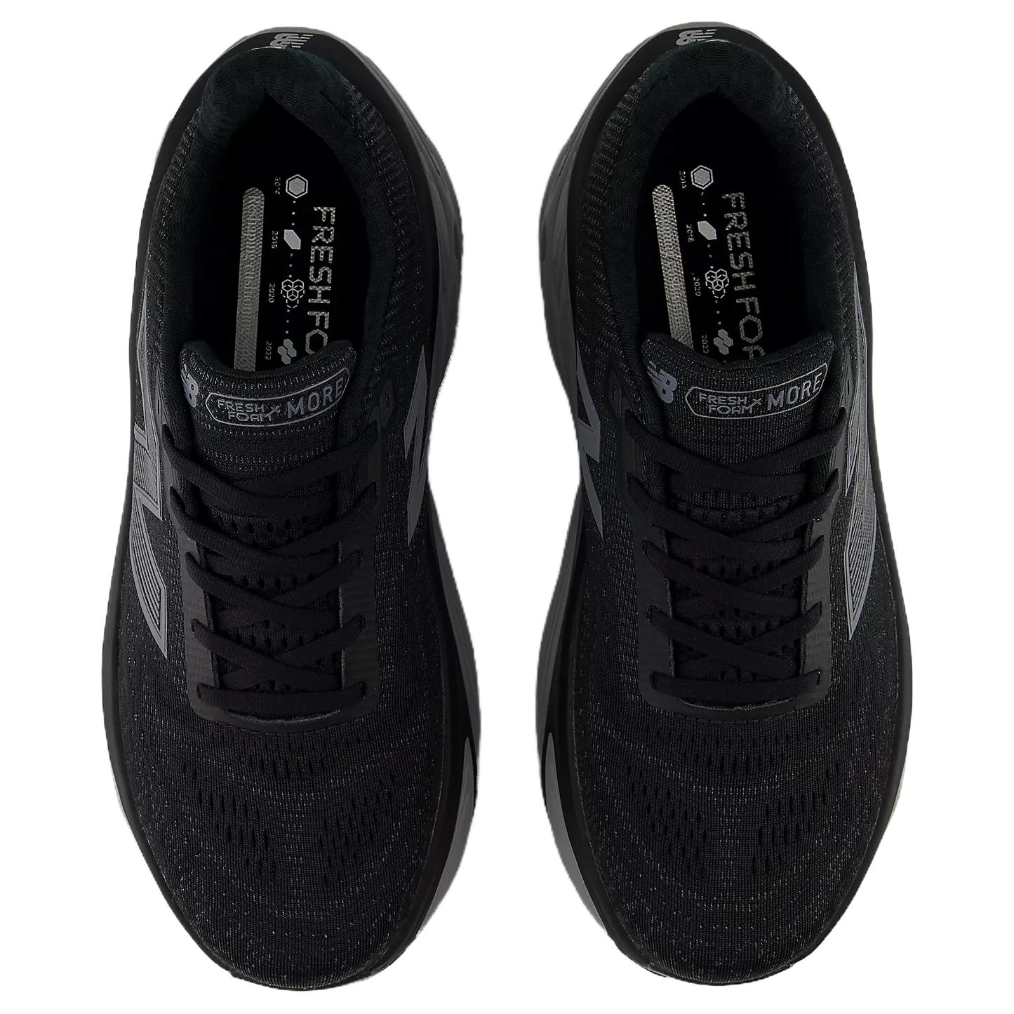 Fresh Foam X More V5 Black Linen Silver Metallic New Balance, черный и лен — фото 4