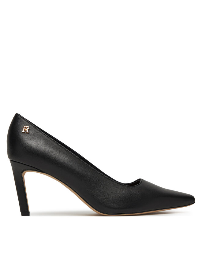 Туфли на высоком каблуке Logo Pump Slanted Hl FW0FW08993 Tommy Hilfiger, черный