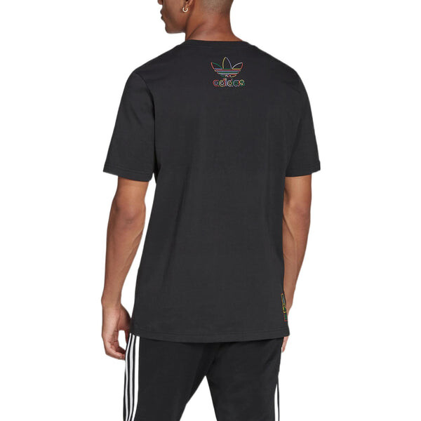 Футболка adidas originals x Disney Crossover Cartoon Printing Casual Breathable Sports Short Sleeve Black, черный — фото 3