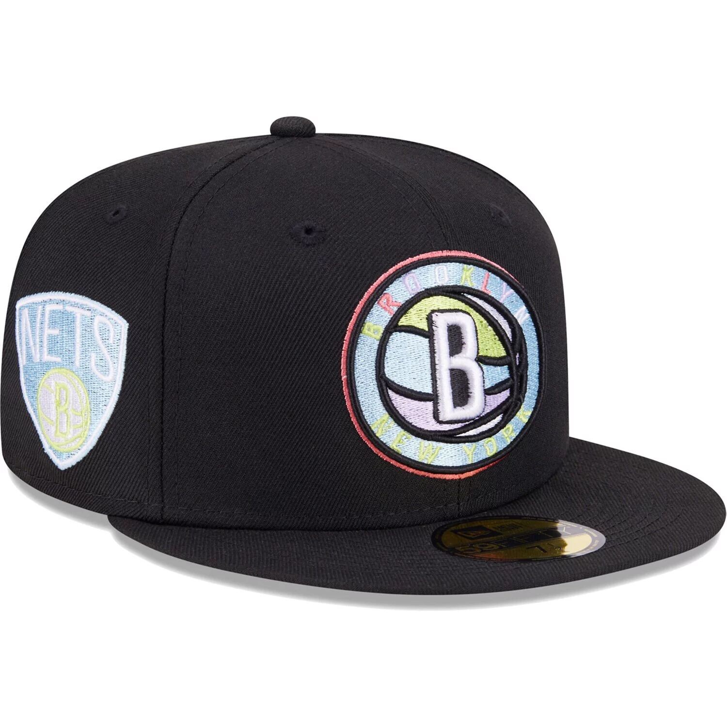 

Мужская облегающая шляпа New Era Black Brooklyn Nets Color Pack 59FIFTY