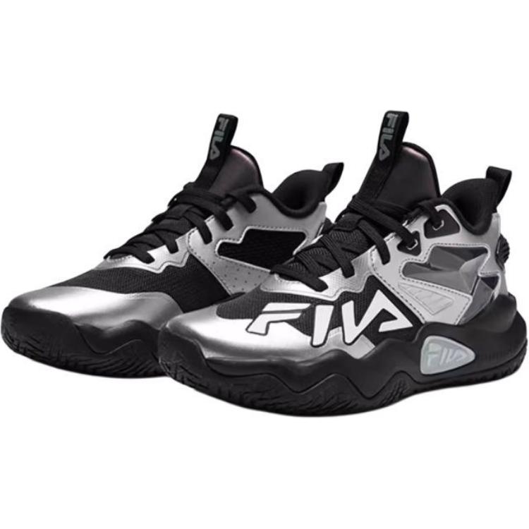 FILA KIDS Performance FPH Storm противоскользящие износостойкие низкие детские баскетбольные кроссовки black — фото 4