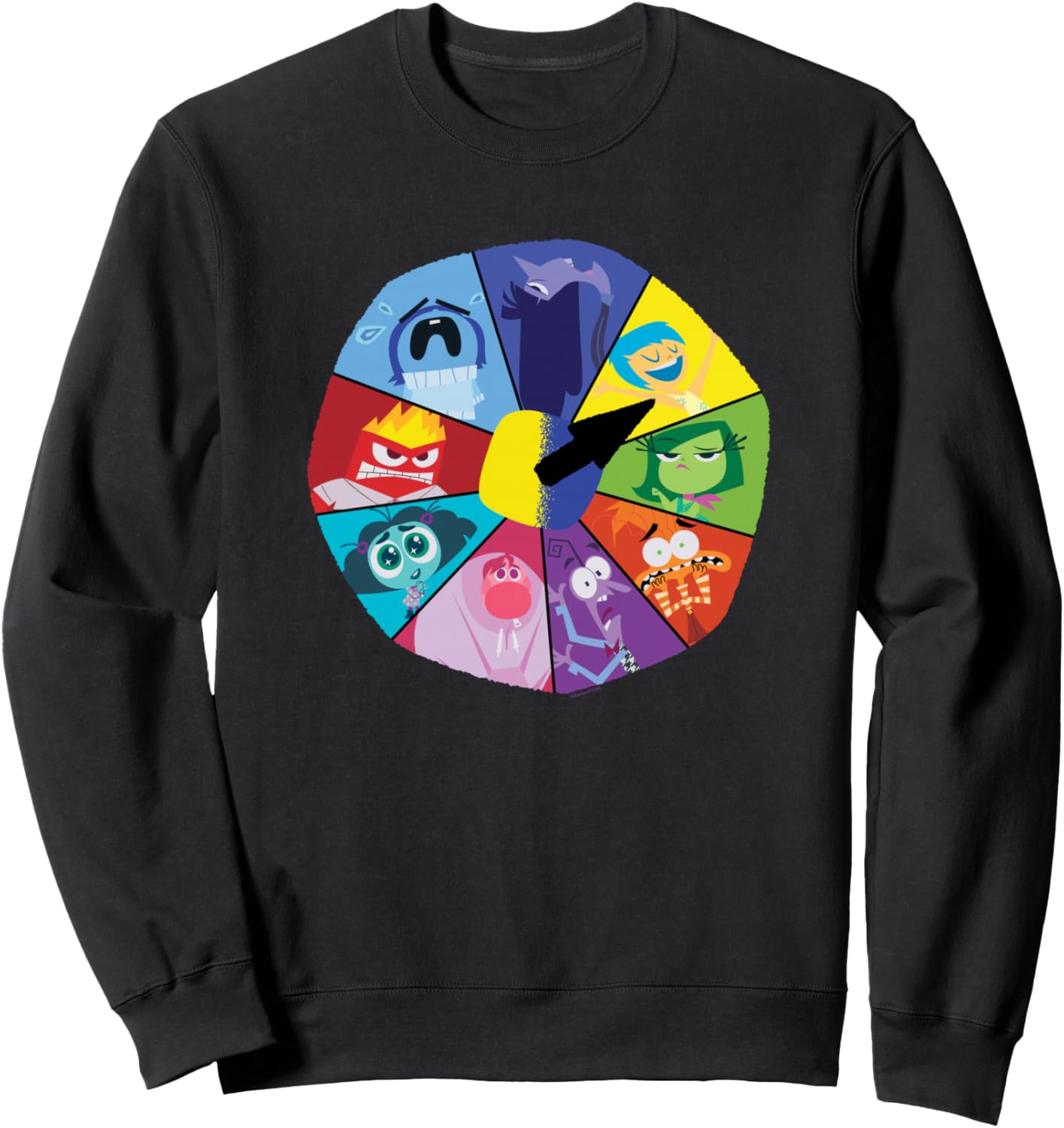 

Толстовка Disney & Pixar Inside Heads 2 Emotions Roulette, черная Disney Pixar