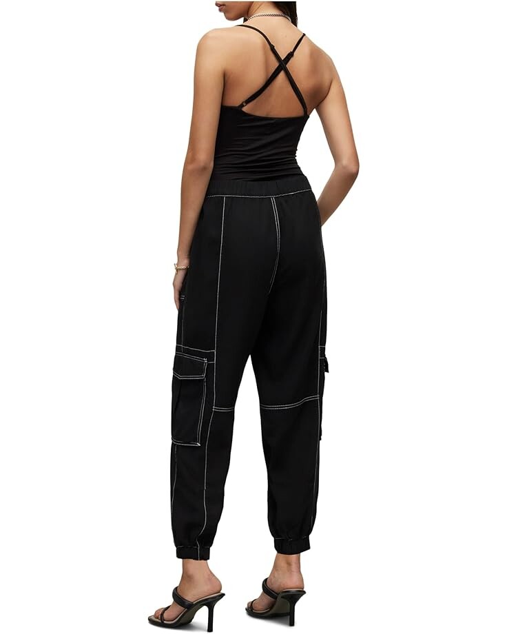 

Брюки AllSaints Frieda Stitch Trousers, черный