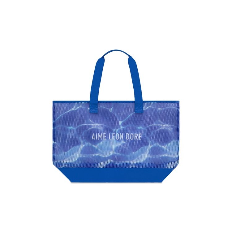 

Сумка-тоут Aimé Leon Dore Aqua Print Mesh Tote Bag, синий