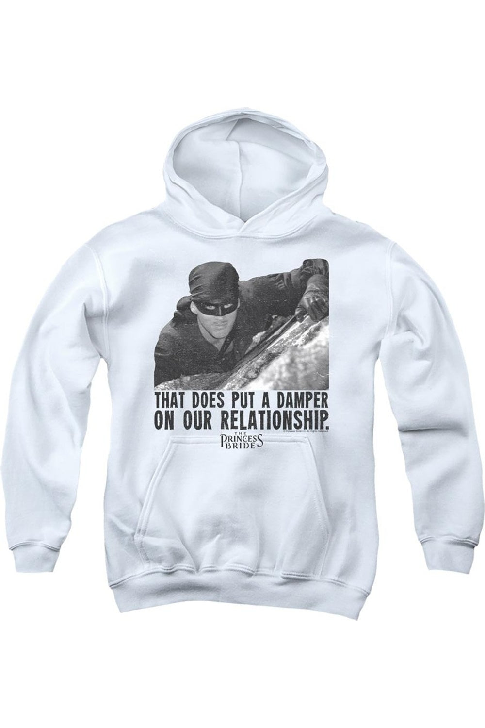 

Толстовка с капюшоном Princess Bride Damper Youth Gildan, белый