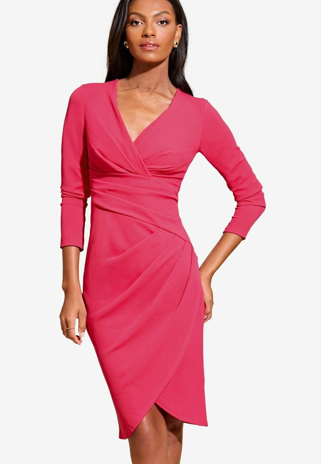 

Платье-футляр GATHERED WAIST Lipsy, розовый