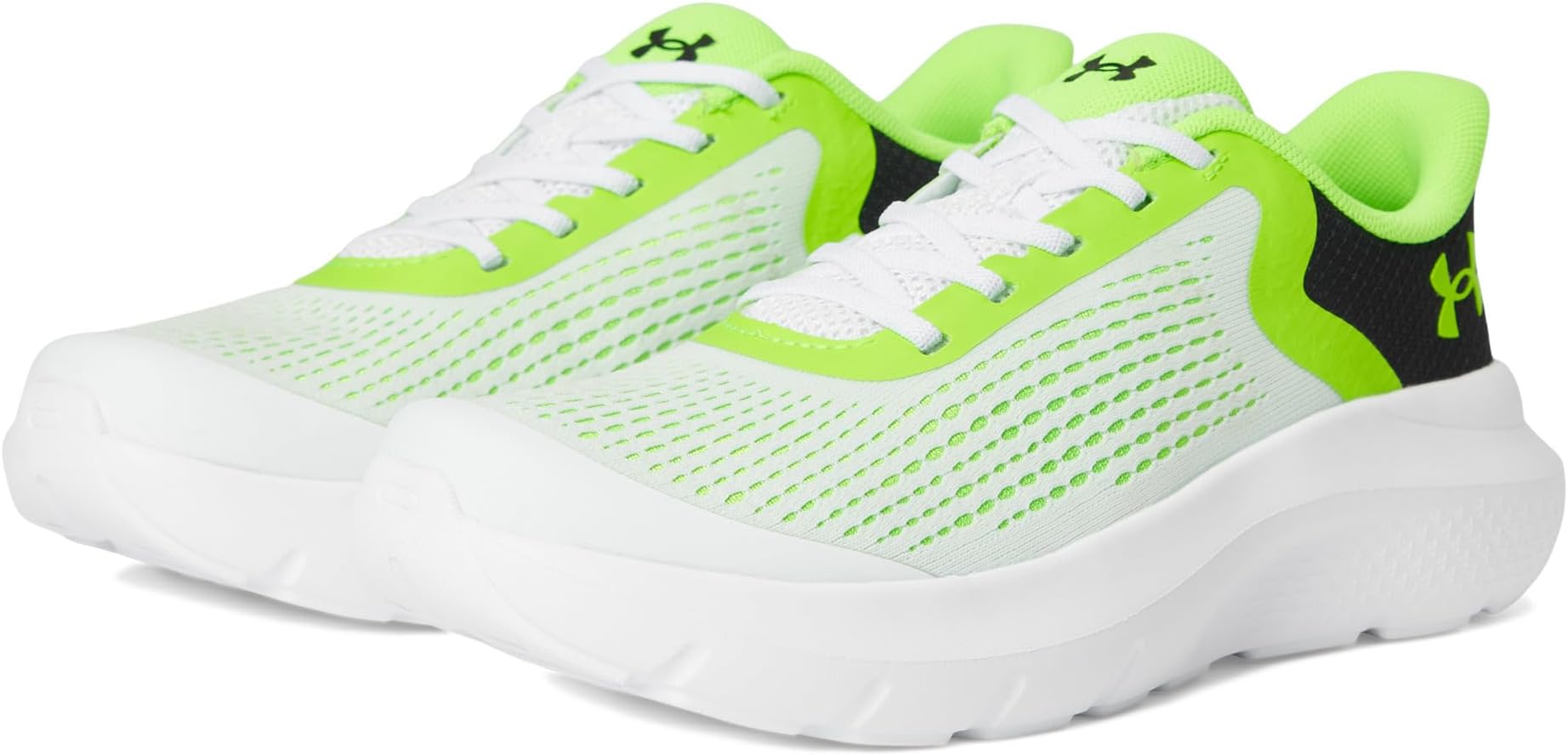 

Кроссовки Under Armour Kids Rogue 4 Alternate Lace, White/Black/Hyper GreenSee Less