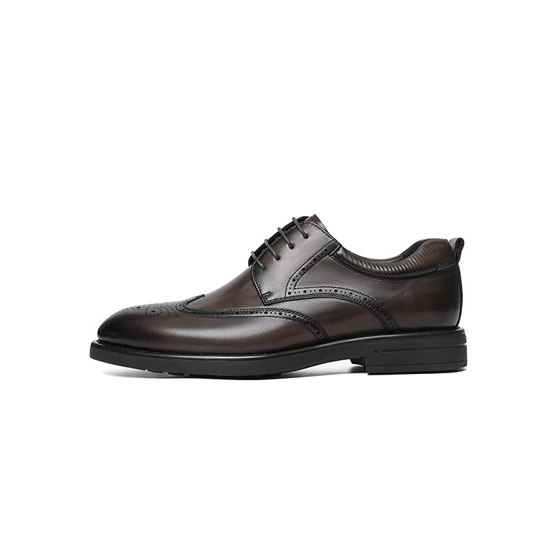 

RED DRAGONFLY Туфли мужские для костюма тёмно-коричневые, цвет Dark Coffee