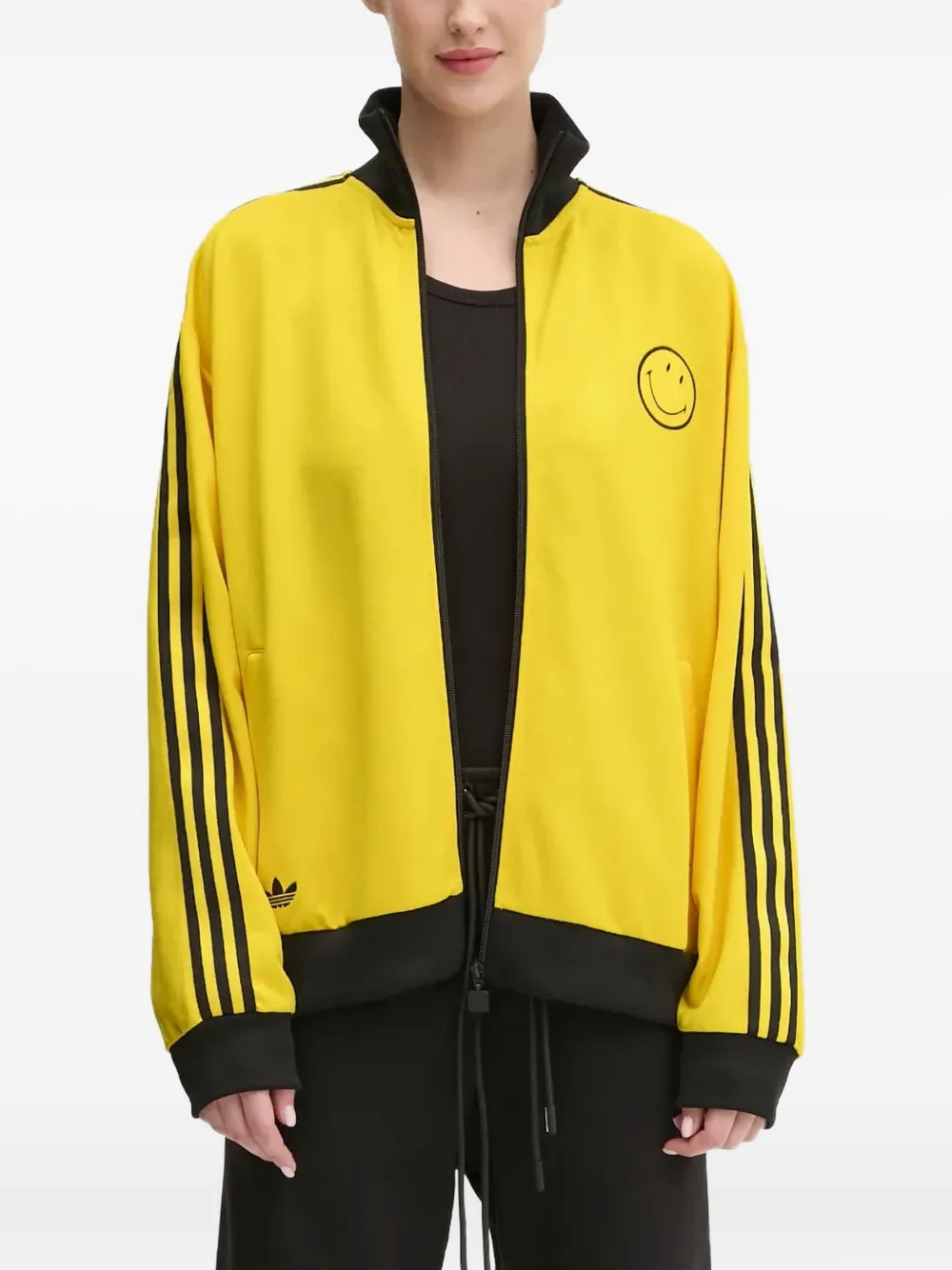 

Спортивный топ Smiley с полосками adidas, желтый