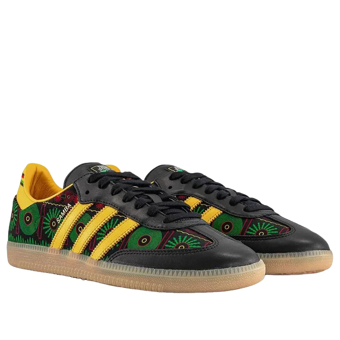 Кроссовки Adidas Samba OG Bob Marley Football Is Freedom 'Core Black Bold Gold Pure Ruby' KI8571, черный — фото 3