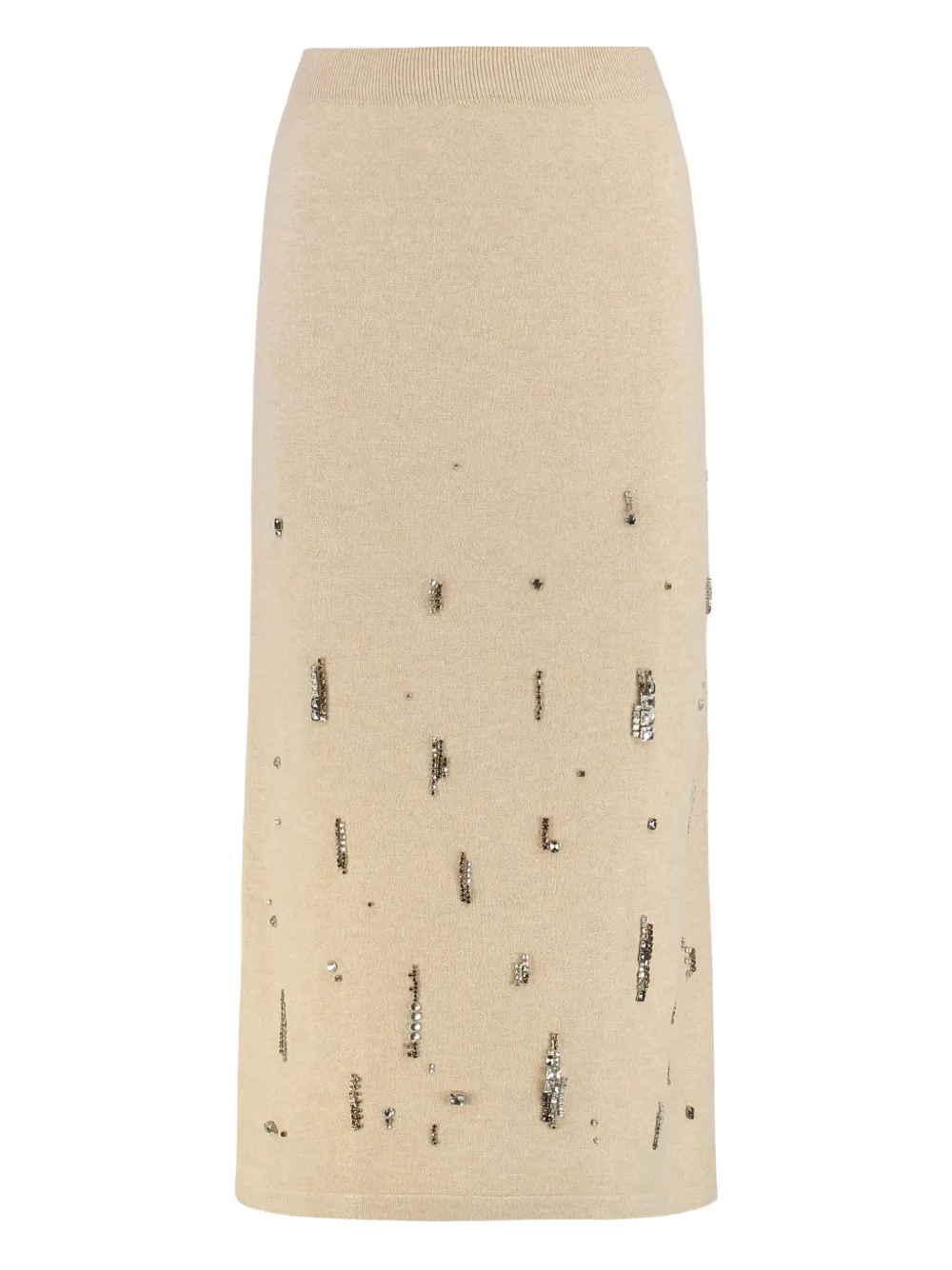 

Декорированная юбка Fabiana Filippi, бежевый