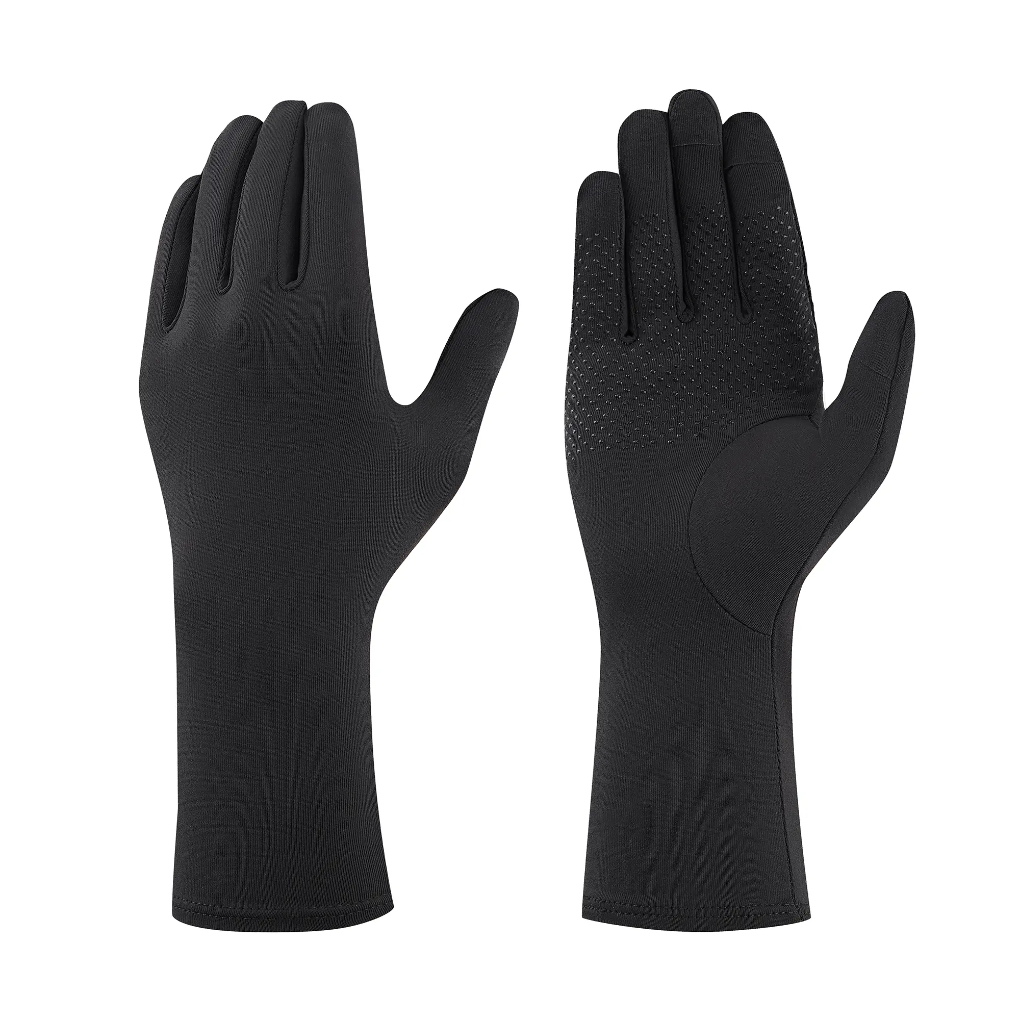 

Мужские рыболовные перчатки с открытыми тремя пальцами Caperlan 100 тёмно-серые