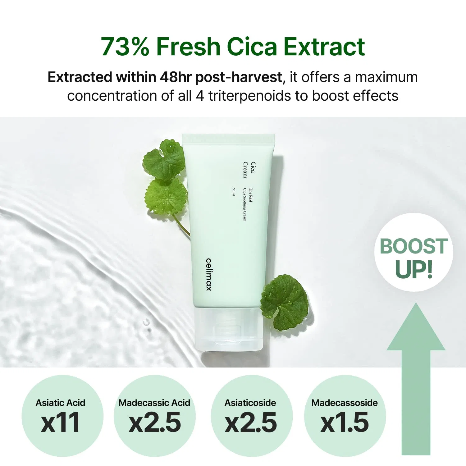 Успокаивающий гель-крем «The Real Cica Soothing Cream» от celimax Celimax — фото 2