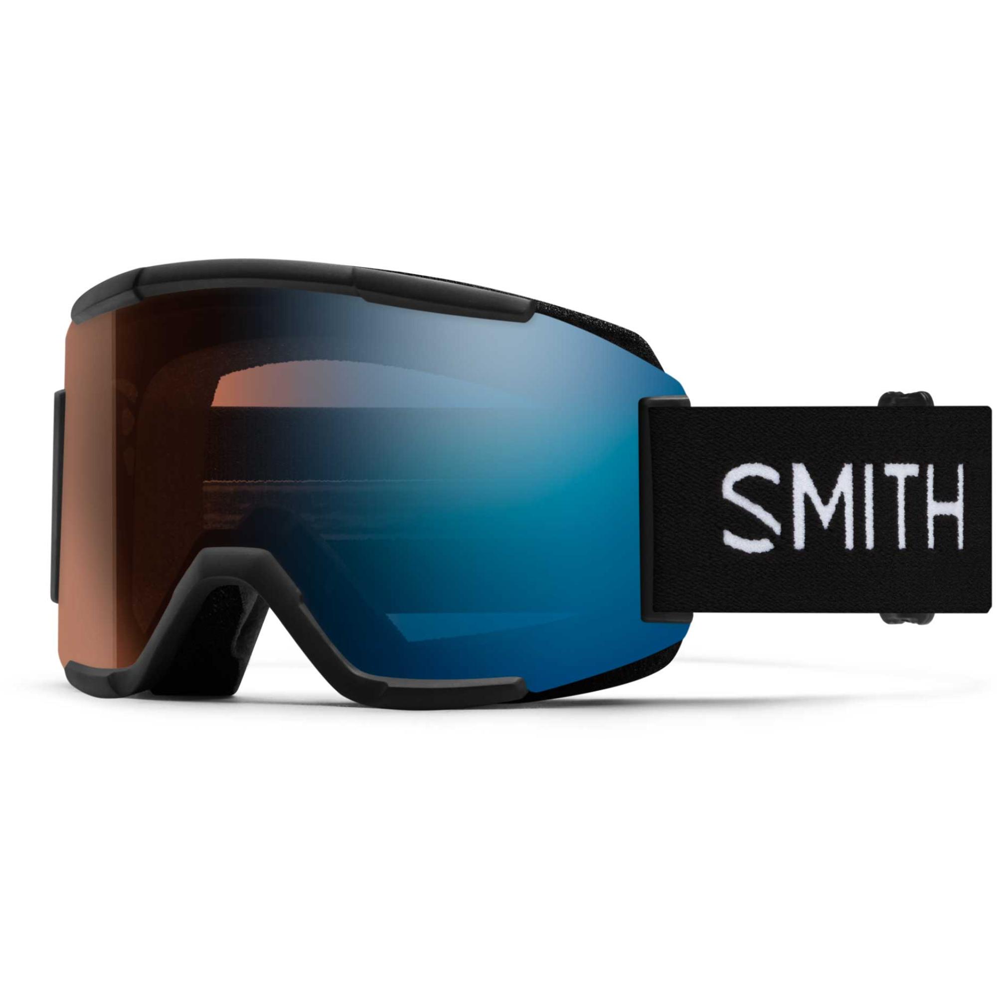 

Снежные очки команды Smith, Black/ChromaPop Pro Photochromic Blue Mirror