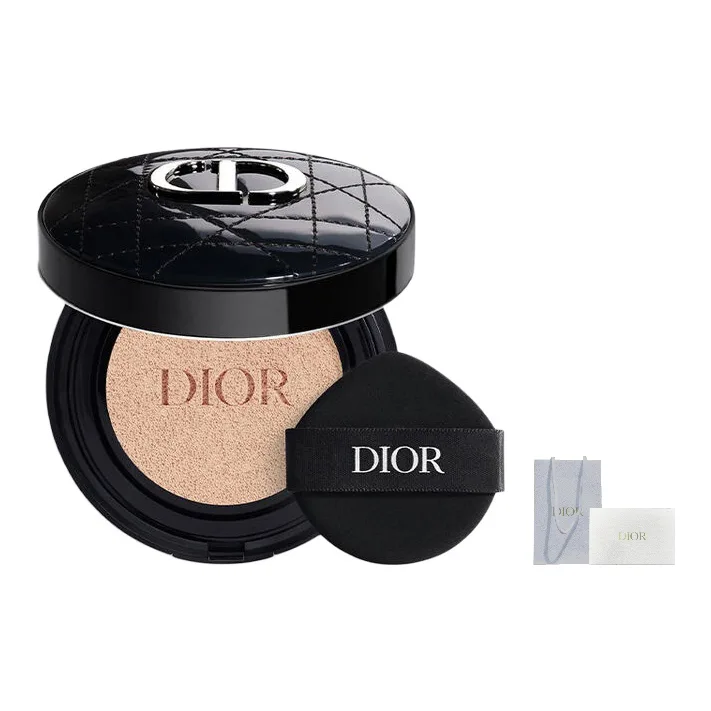 DIOR Lock Makeup мягкая и сияющая вечная воздушная подушечка для маскировки и осветления тона кожи лимитированная серия, #1N-Glossy Finish Wicker Pattern