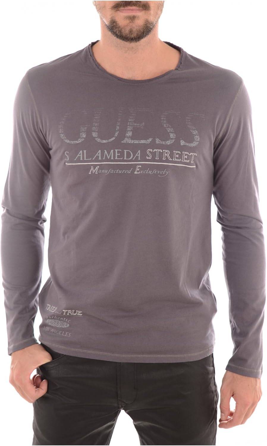 

Guess Длинный рукав Свитер с круглым вырезом, B953 Grey/Grigio