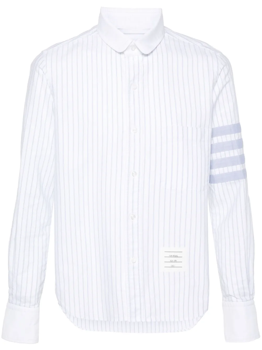 

Рубашка с полосками 4-Bar THOM BROWNE, белый