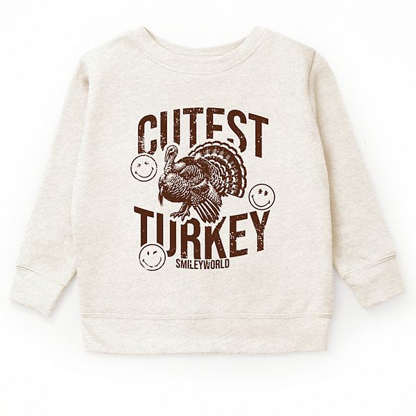

Свитшот Smileyworld с принтом индейки The Juniper Shop, Natural