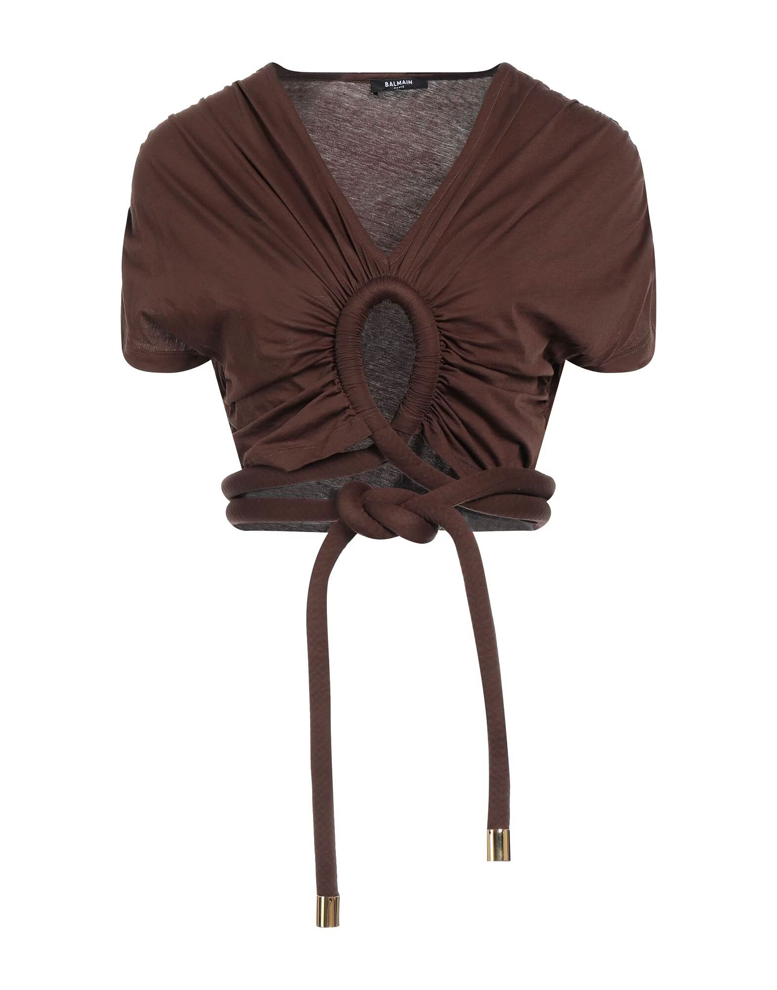 

Топ Balmain, коричневый