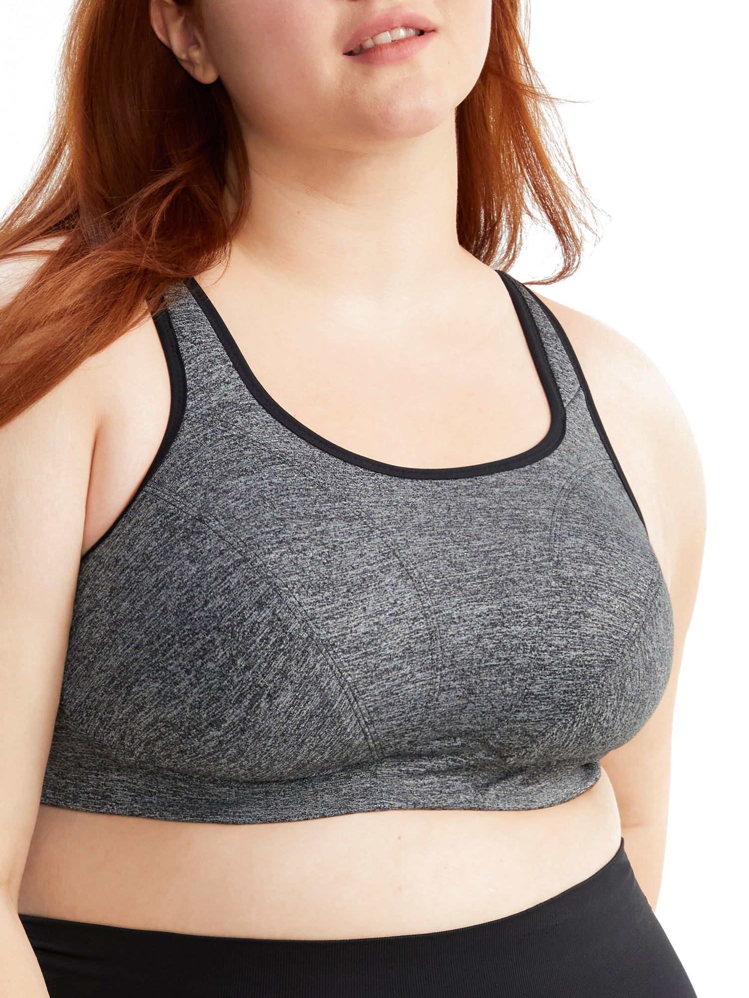 

Женский спортивный бюстгальтер Goddess Mid-Impact без косточек, цвет pewter heather