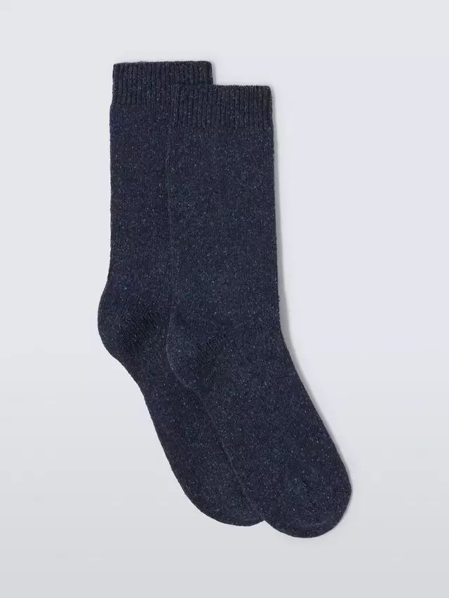 

Носки John Lewis Wool Silk Blend Ankle, темно-синий