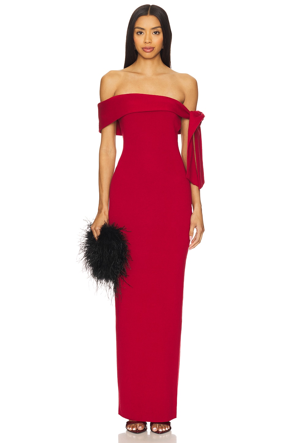 

X revolve jaymes макси-платье Sndys, deep red