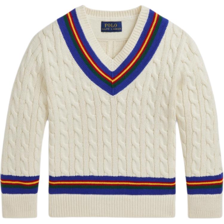 Polo Ralph Lauren Трикотаж FW24 бежево-желтый детский — фото 3