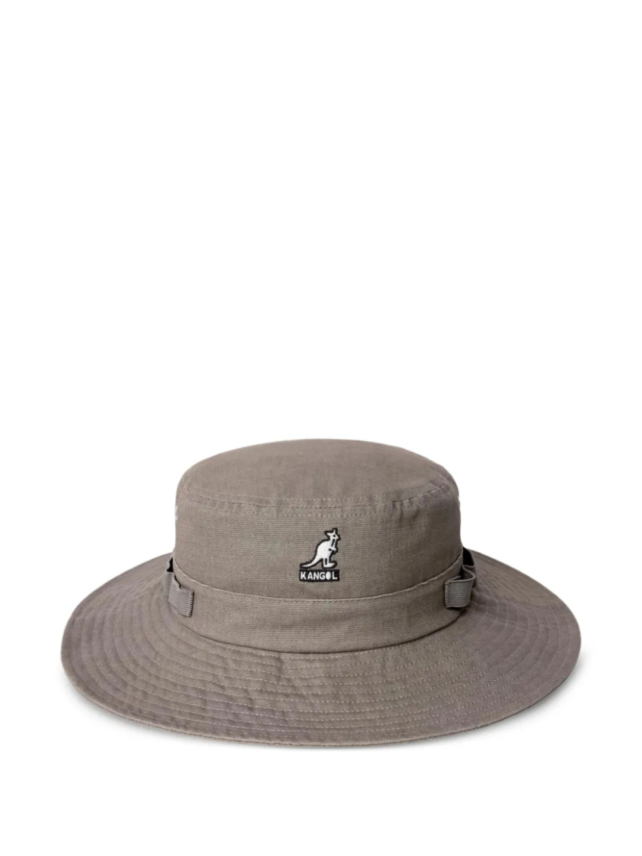 

Солнцезащитная шляпа с аппликацией логотипа Kangol, серый