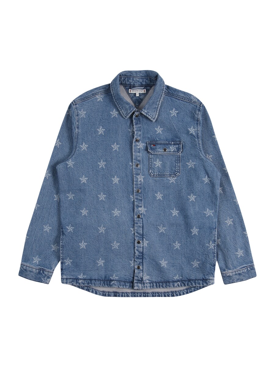 

Блузка TOMMY HILFIGER, цвет Dusty blue/Blue denim
