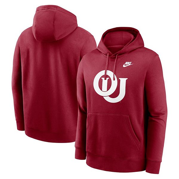 

Толстовка с капюшоном мужская crimson oklahoma sooners legacy logo club fleece Nike