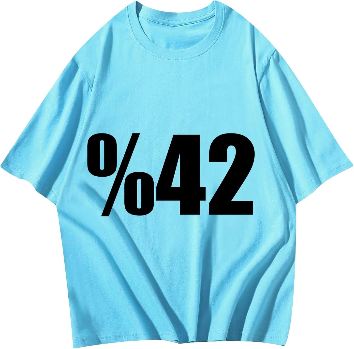 

TYQQU Женская футболка с коротким рукавом, свободная и удобная, летняя, оверсайз