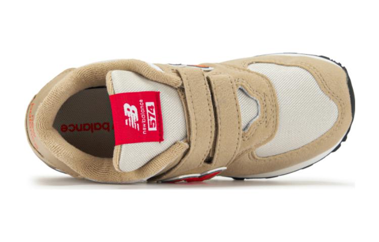 Низкие детские повседневные кроссовки New Balance цвета хаки — фото 3