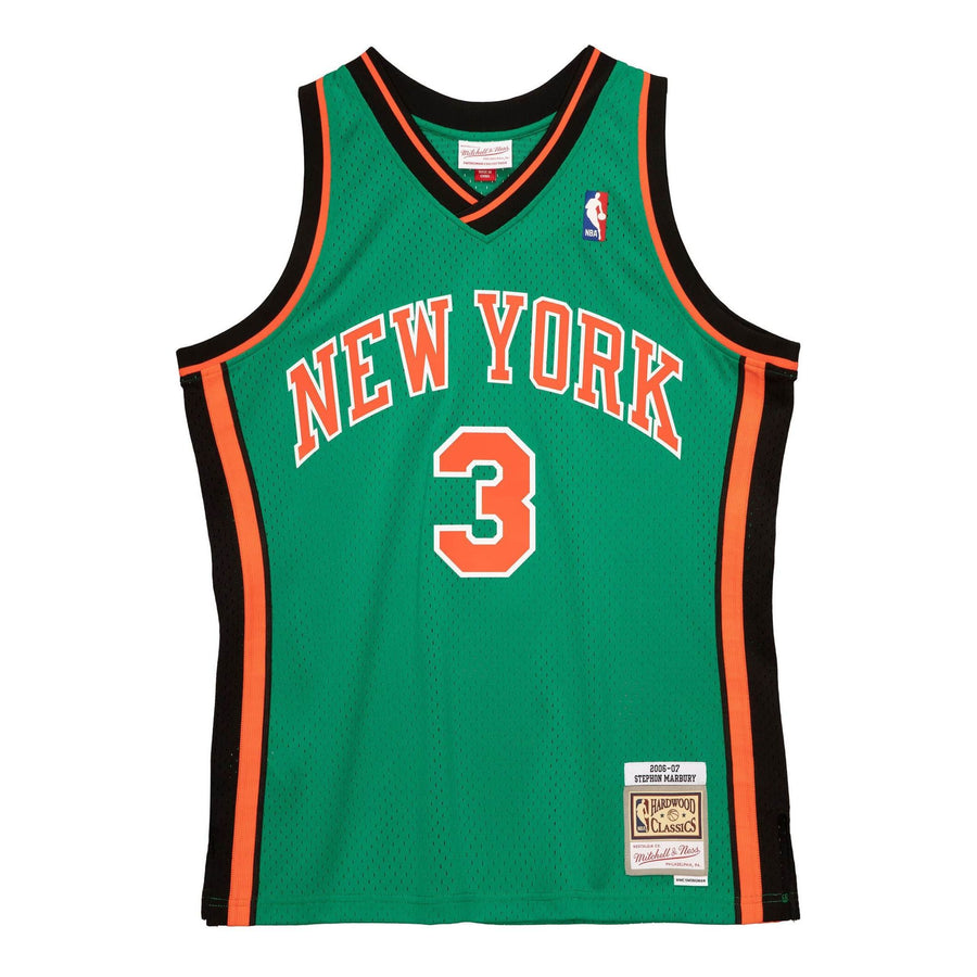 

Джерси Mitchell & Ness x NBA New York Knicks 2006-07 Swingman Jersey 'Stephon Marbury 3', зеленый