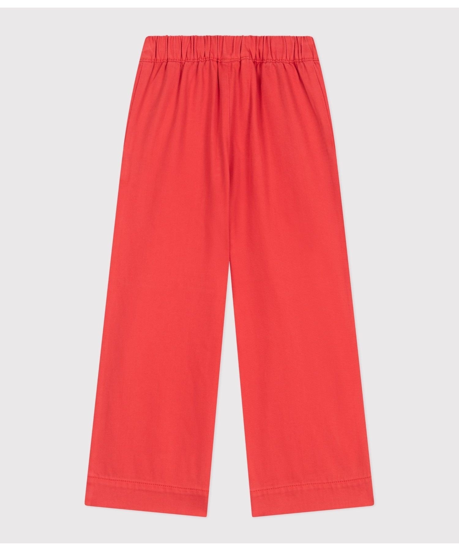 Матросские брюки из сержа PETIT BATEAU, Red — фото 3
