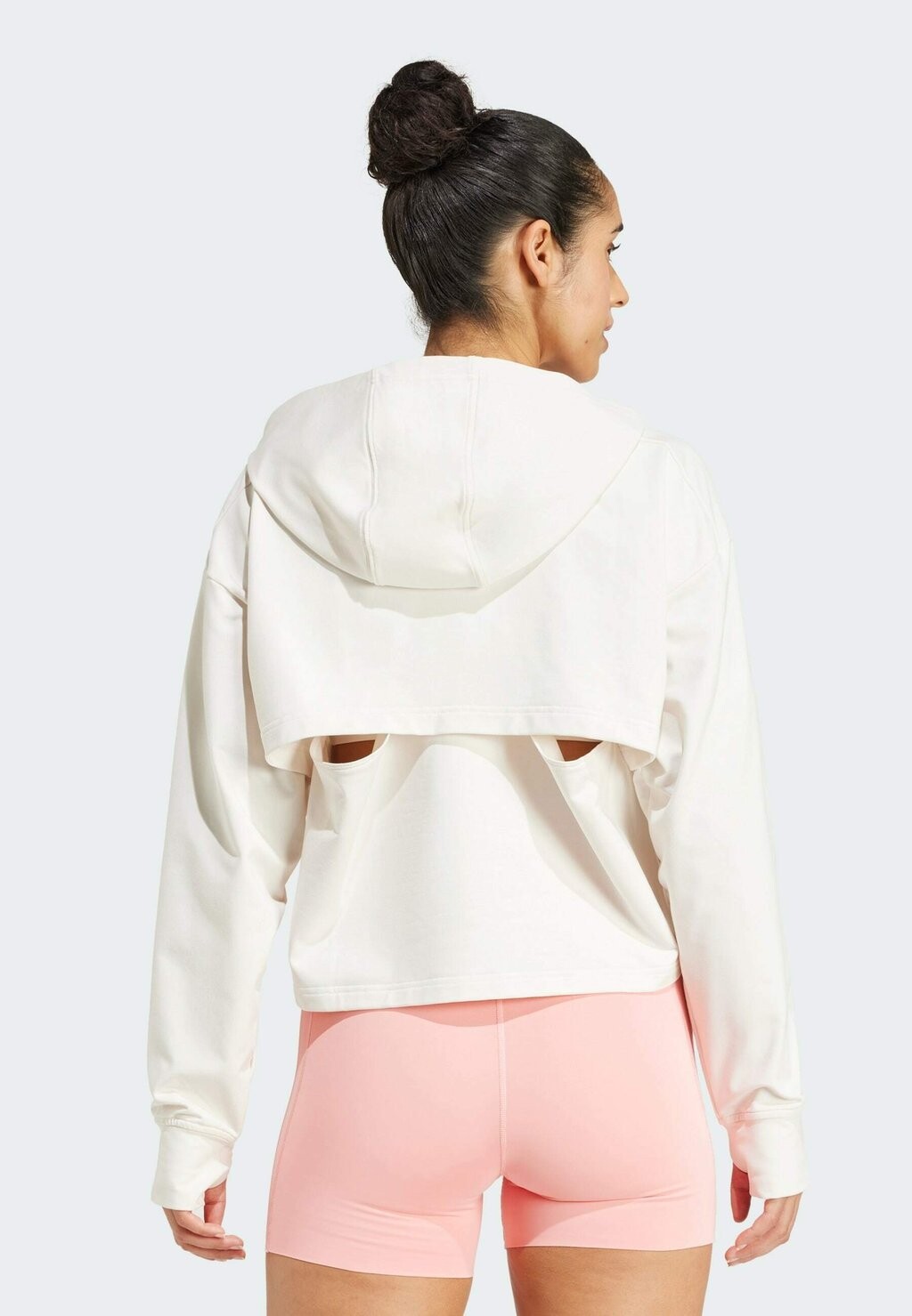 

Толстовка с капюшоном POWER LOOSE FIT BACK-VENTILATION adidas, белый