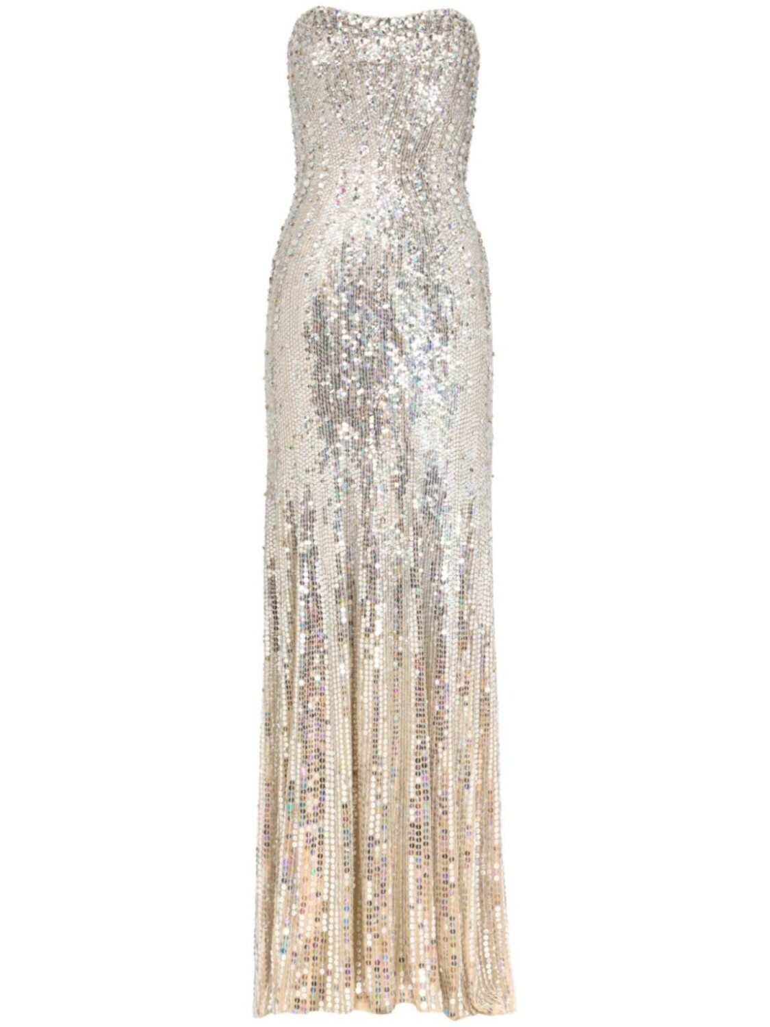 

Платье Sarai Jenny Packham, серебряный