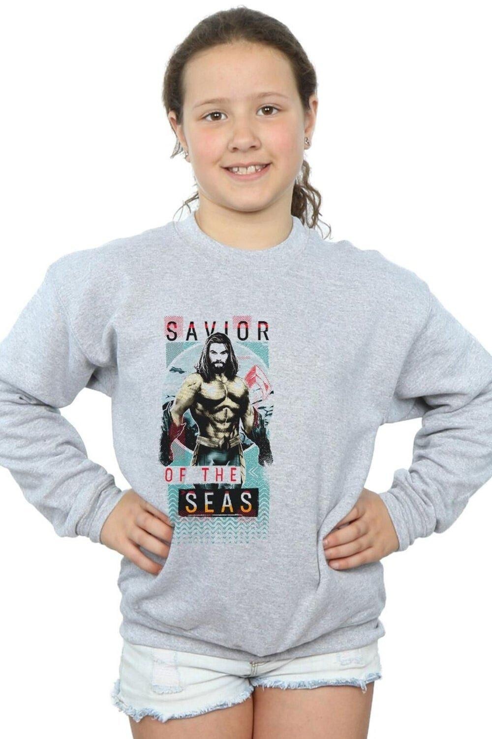 

Толстовка «Аквамен: Спаситель морей» DC Comics, серый