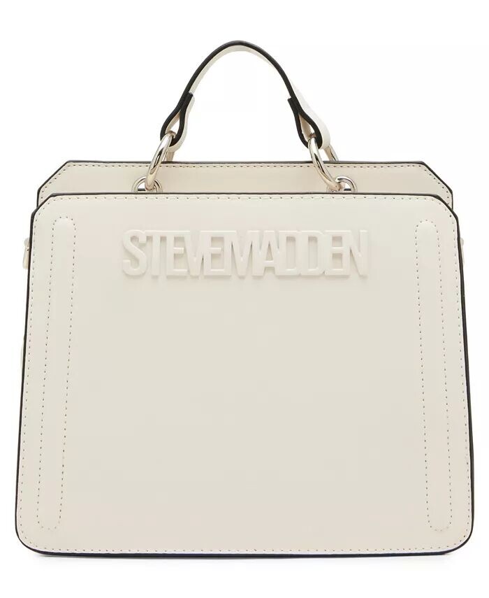 

Сумка-портфель Bevelyn Small Steve Madden, коричневый/бежевый