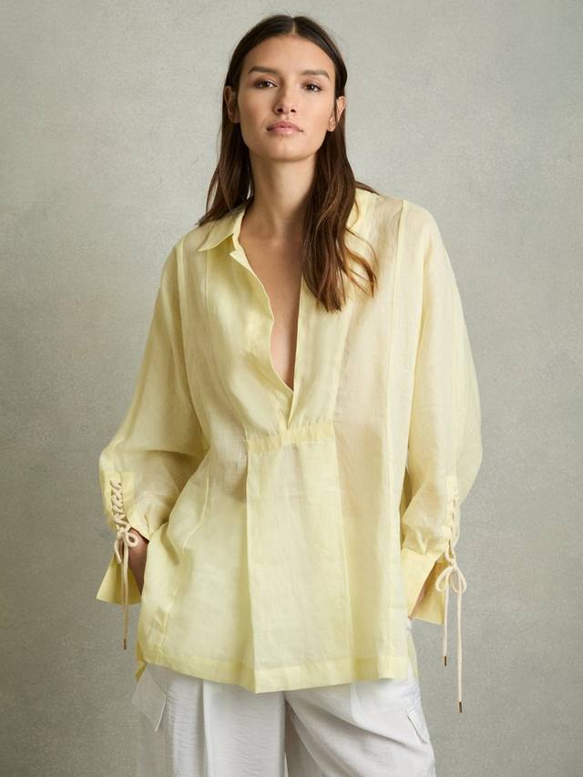 

Рубашка-кафтан Talia Ramie Reiss, Yellow