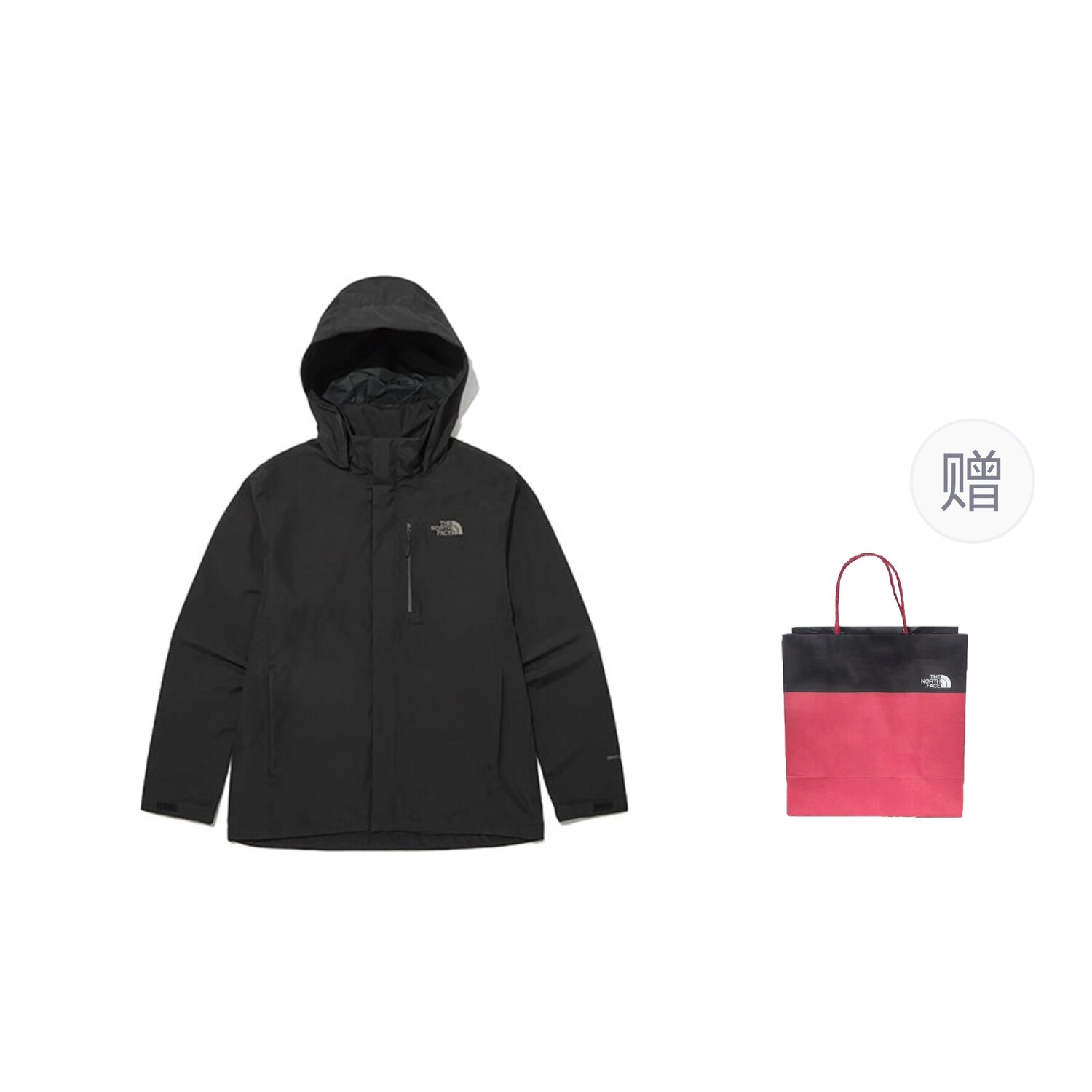 

Куртка мужская черный подарочная сумка The North Face