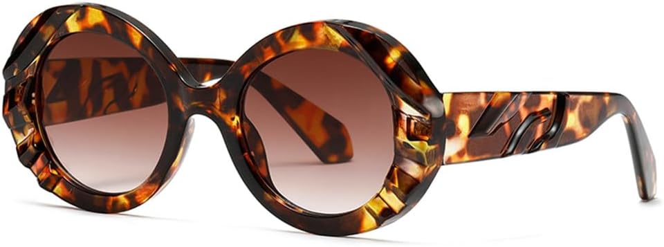 

Ретро круглые солнцезащитные очки 2027 года для женщин и мужчин, винтажные солнцезащитные очки с защитой от УФ-излучения UV400 для использования на открытом воздухе MTZJH, 4