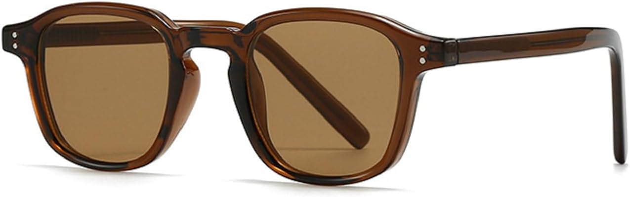 

Винтажные квадратные солнцезащитные очки для женщин и мужчин, 2024 год, роскошные модные классические солнцезащитные очки для мужчин и женщин, модель 28003 Melrose, Brown