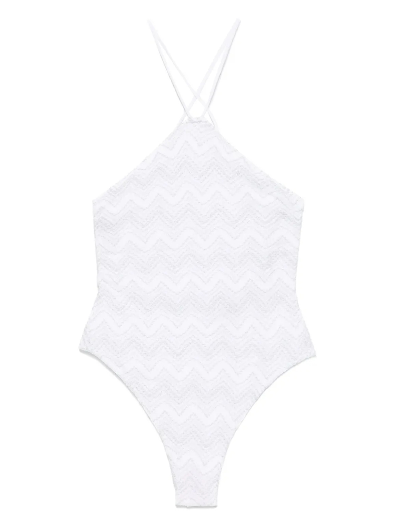 

Купальник с узором зигзаг Missoni, белый