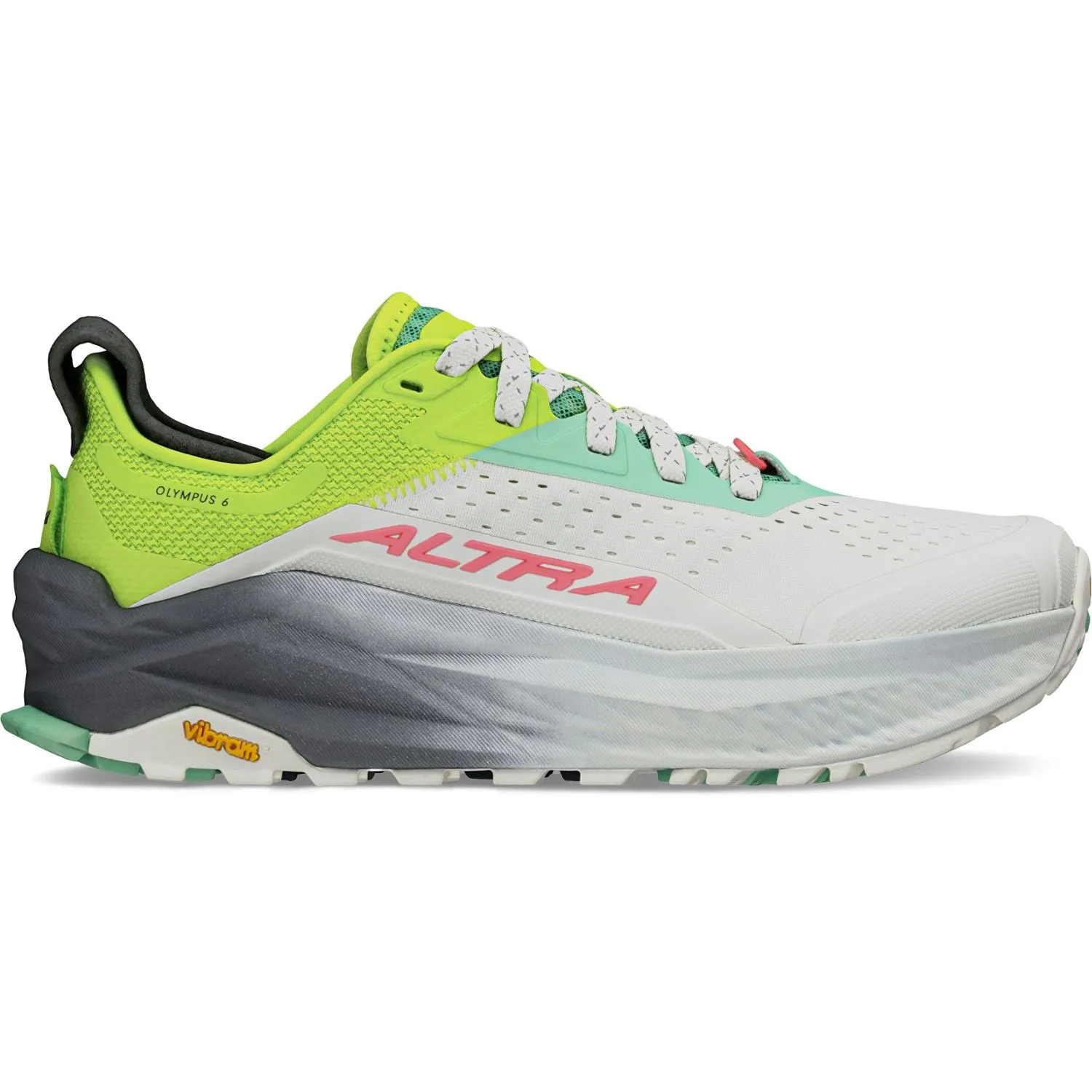 Олимпийские 6 Трейловые Беговые Кроссовки - Женские Altra, Gray/Lime