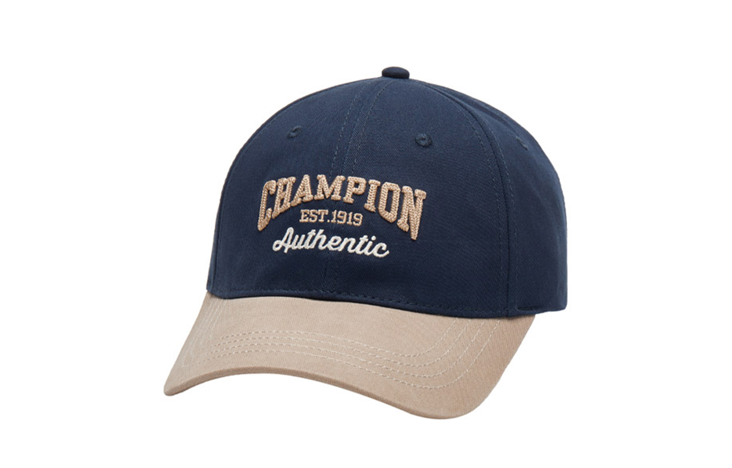 

Champion Хлопковая бейсболка унисекс, Navy/Linen