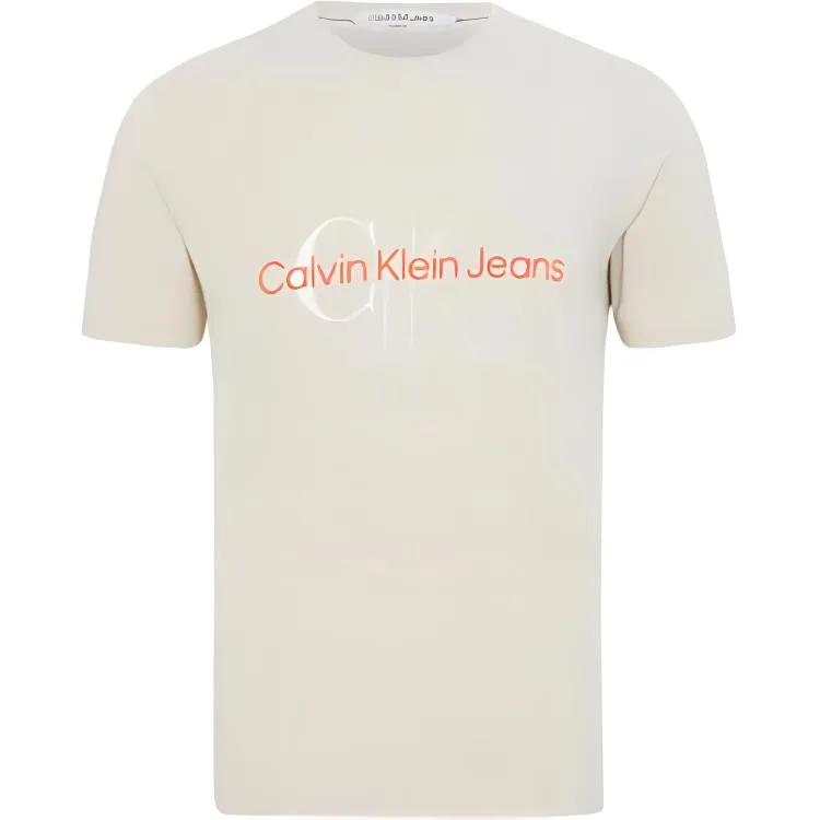 Футболка с логотипом джинсов Calvin Klein, Light Coffee