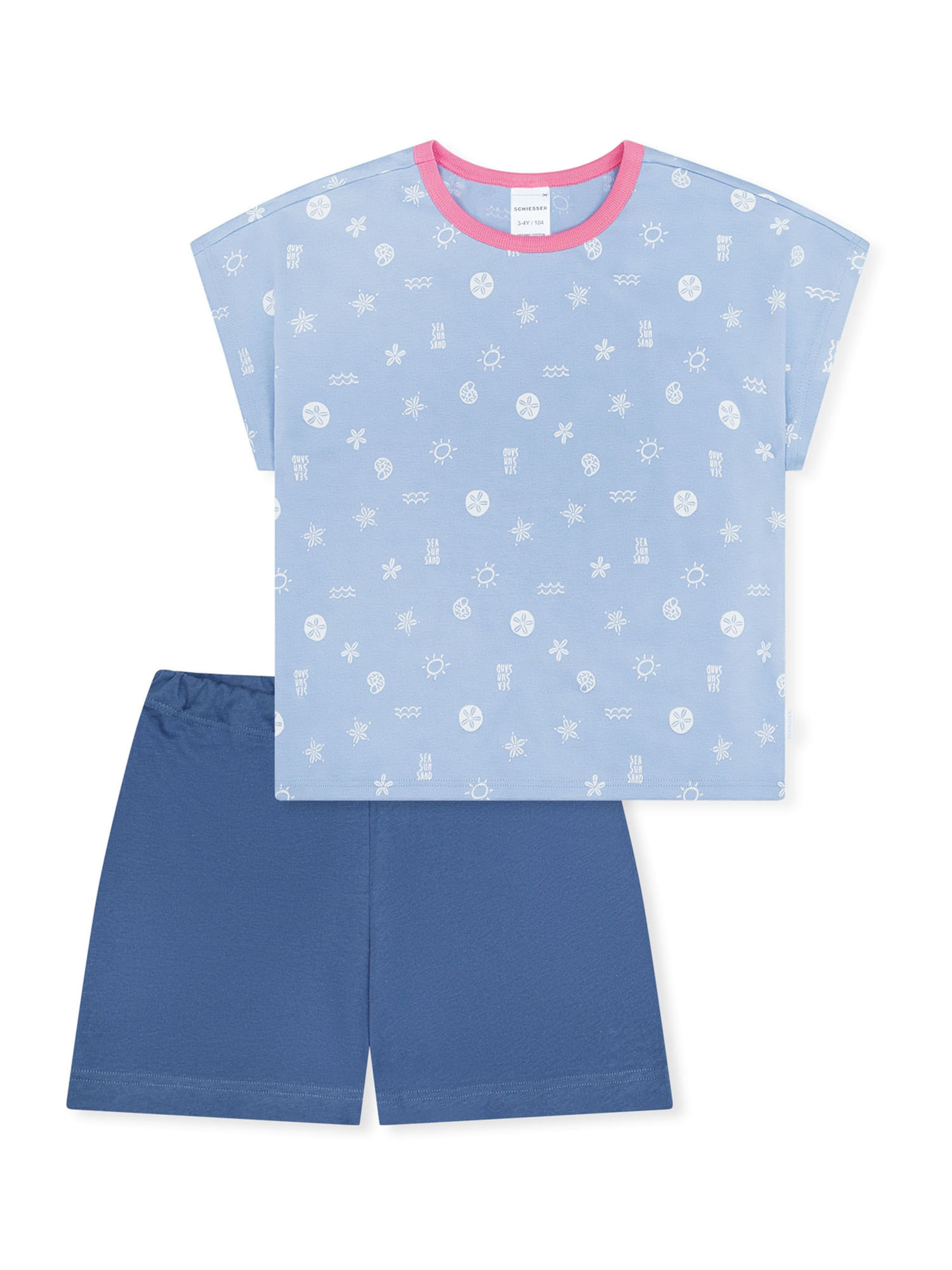 

SCHIESSER Пижама 'Kids Nightwear' в синем, светло-голубом
