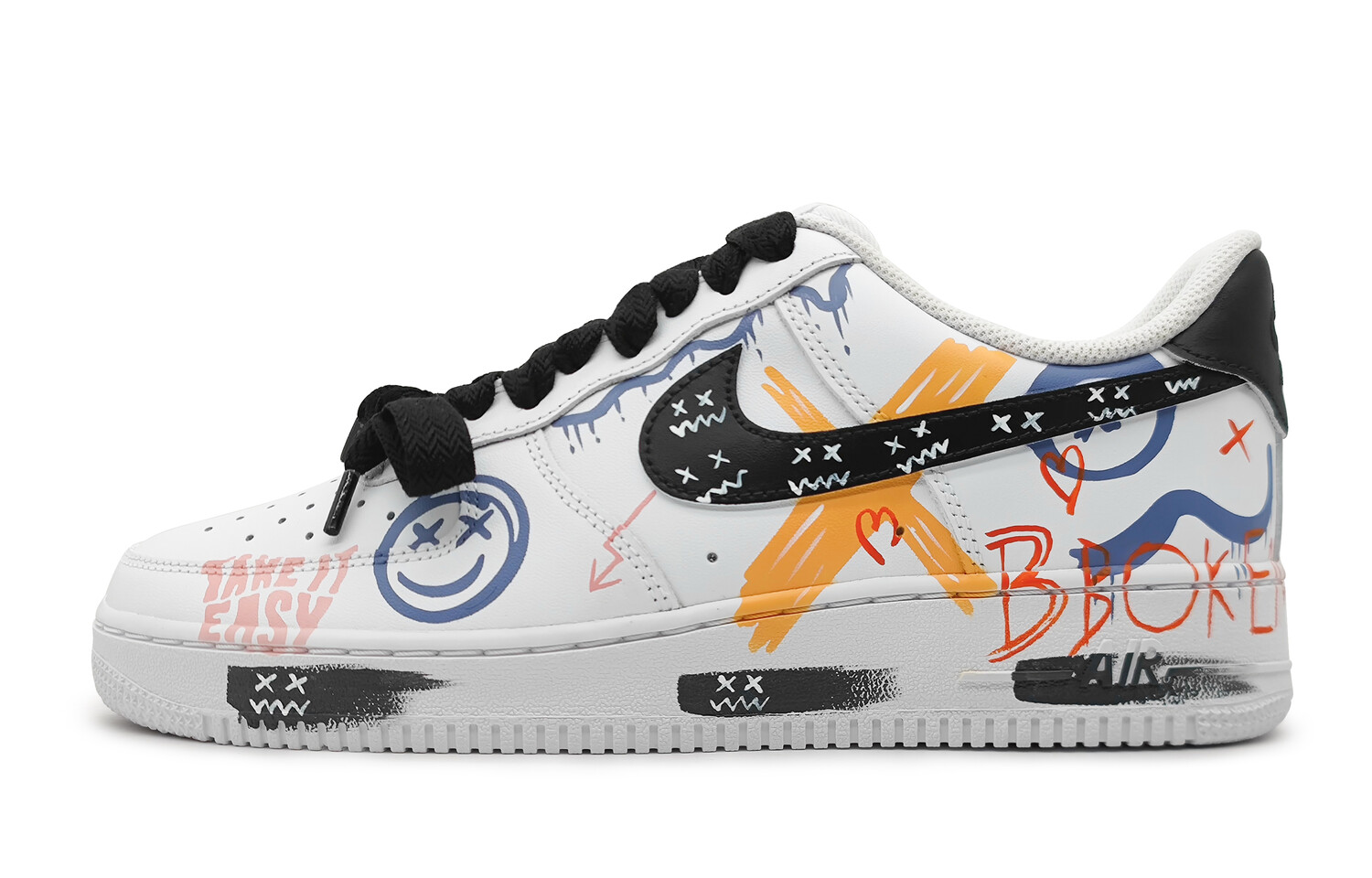 

Кроссовки Nike Air Force 1 Skateboarding Shoes Women's Low-top Blue/Orange, голубой, Синий, Кроссовки Nike Air Force 1 Skateboarding Shoes Women's Low-top Blue/Orange, голубой